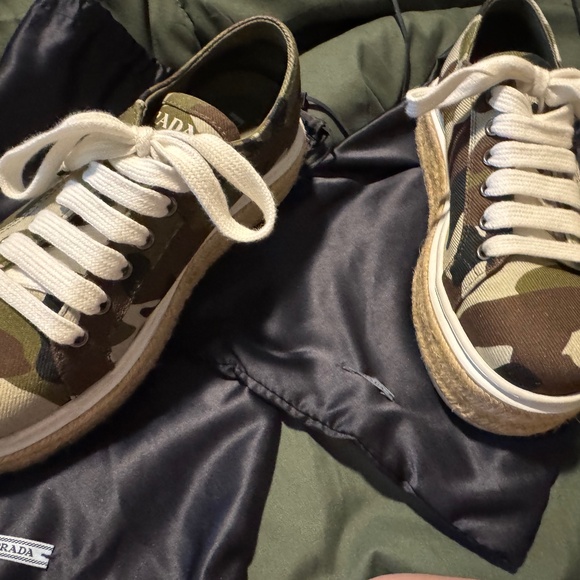 Camouflage Prada wedge sneakers - Picture 1 of 7